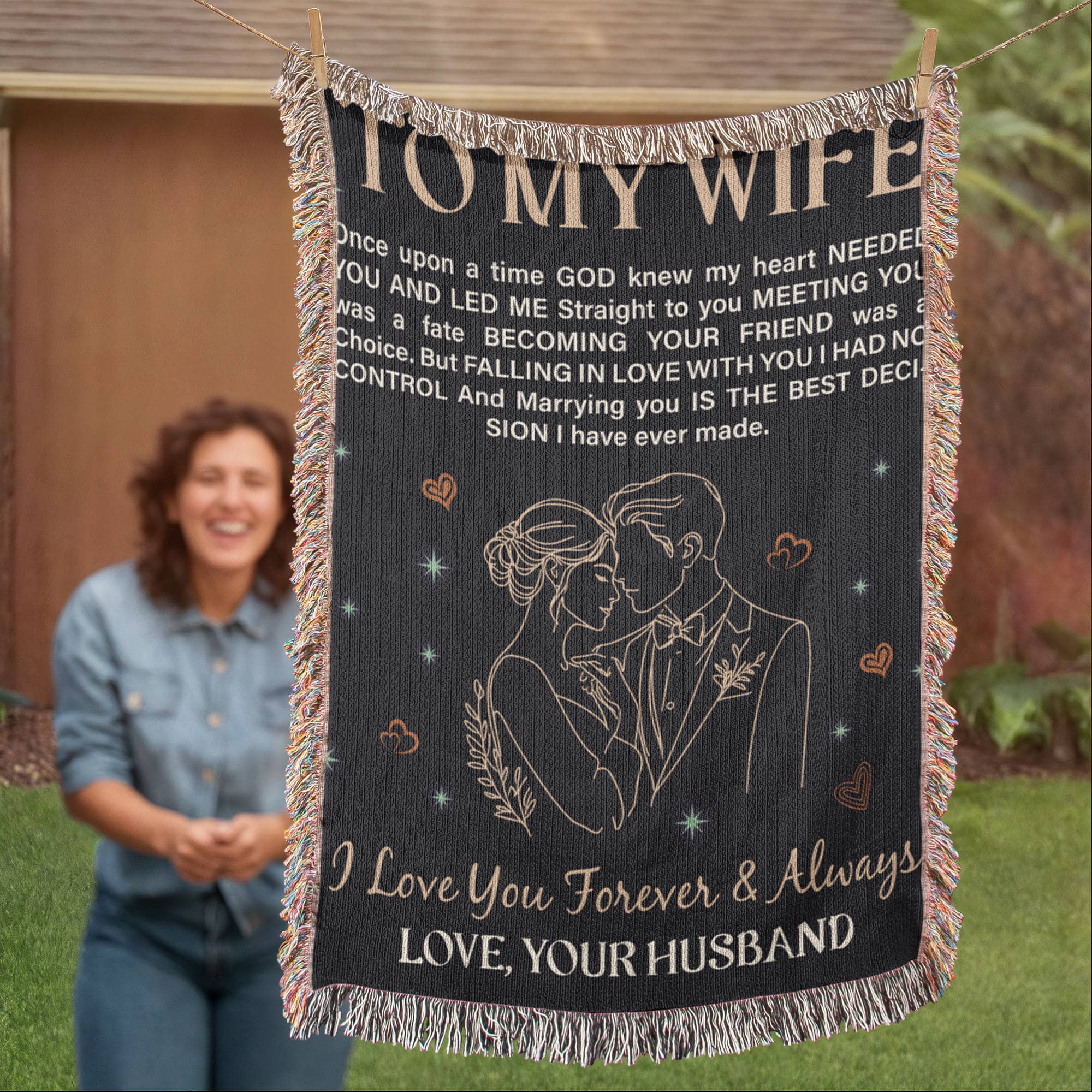 To My Wife - Heirloom Blanket - Teedubb Xsclusive