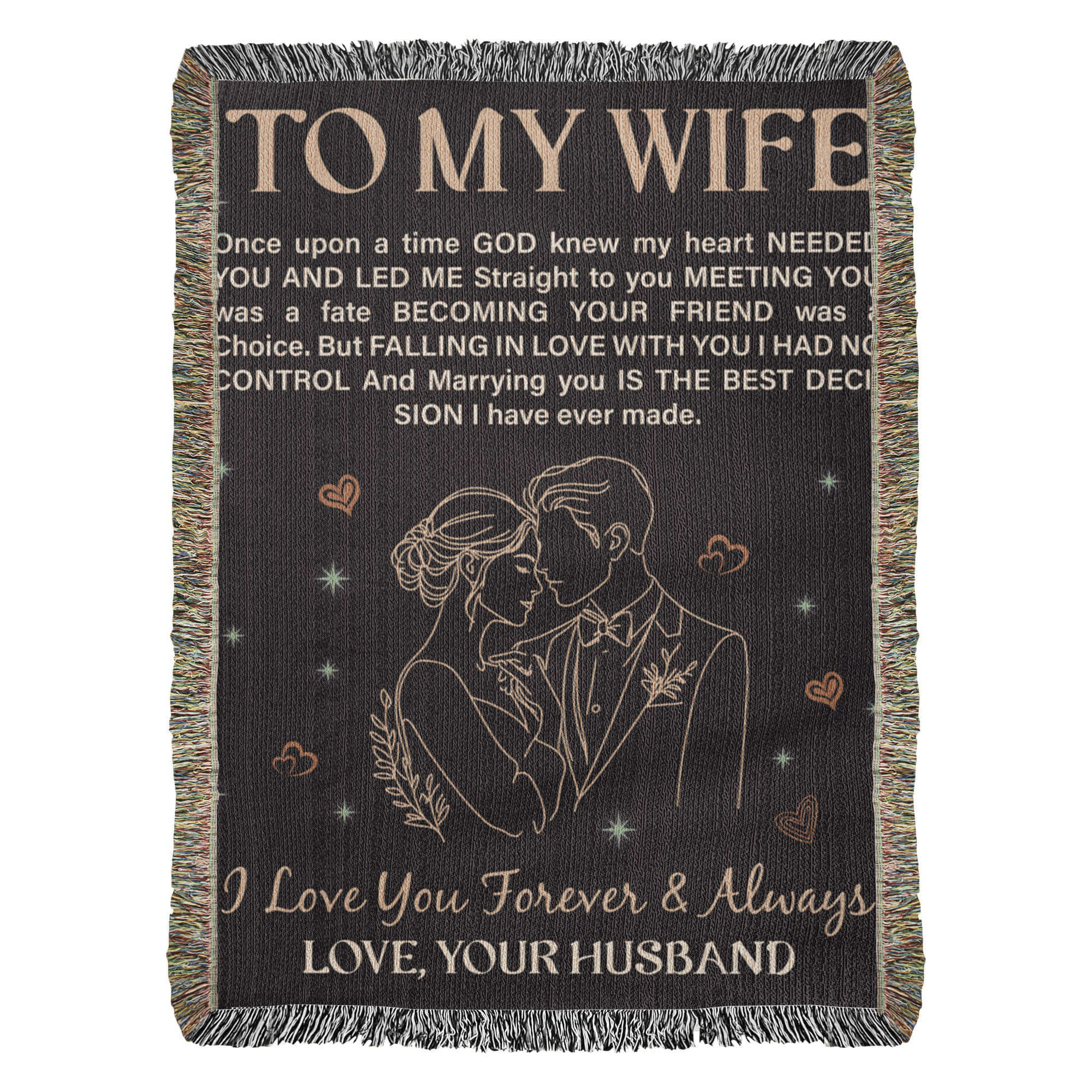 To My Wife - Heirloom Blanket - Teedubb Xsclusive