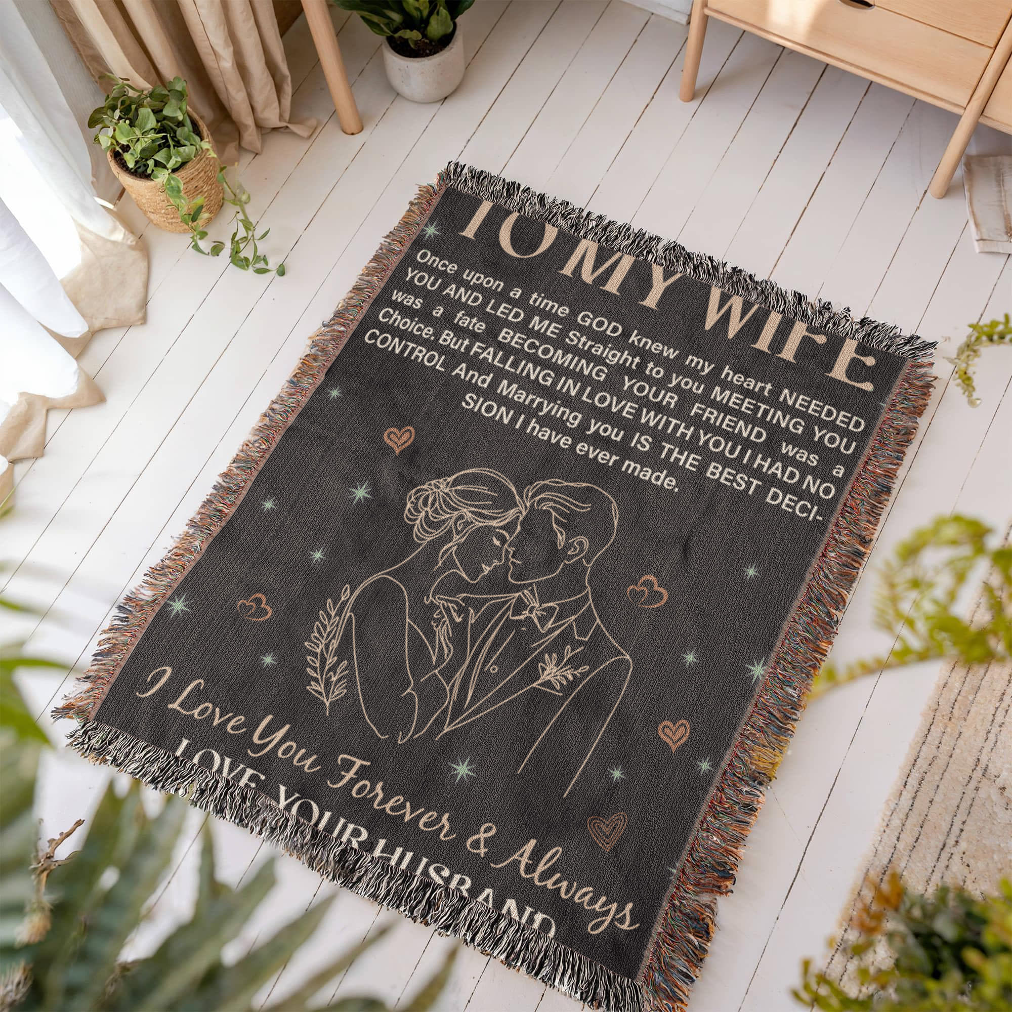 To My Wife - Heirloom Blanket - Teedubb Xsclusive