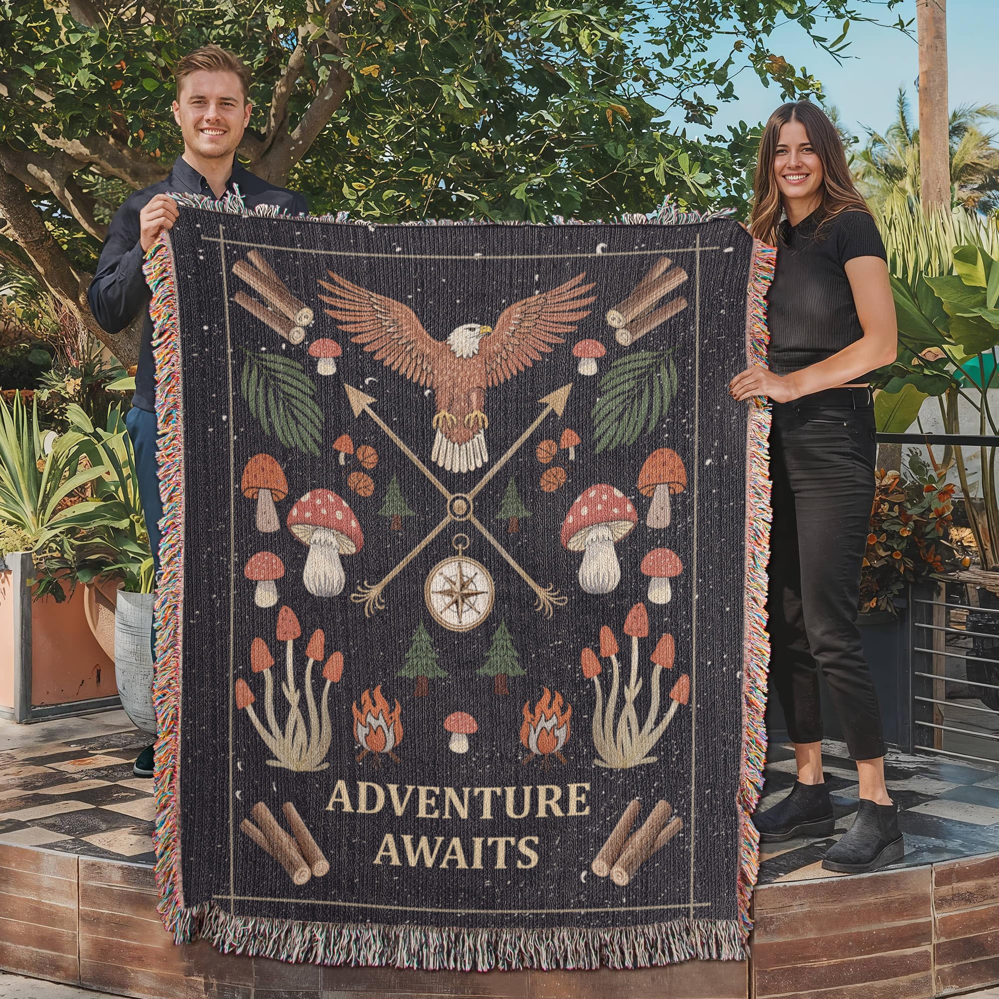 Adventure Awaits - Woven Blanket - Teedubb Xsclusive