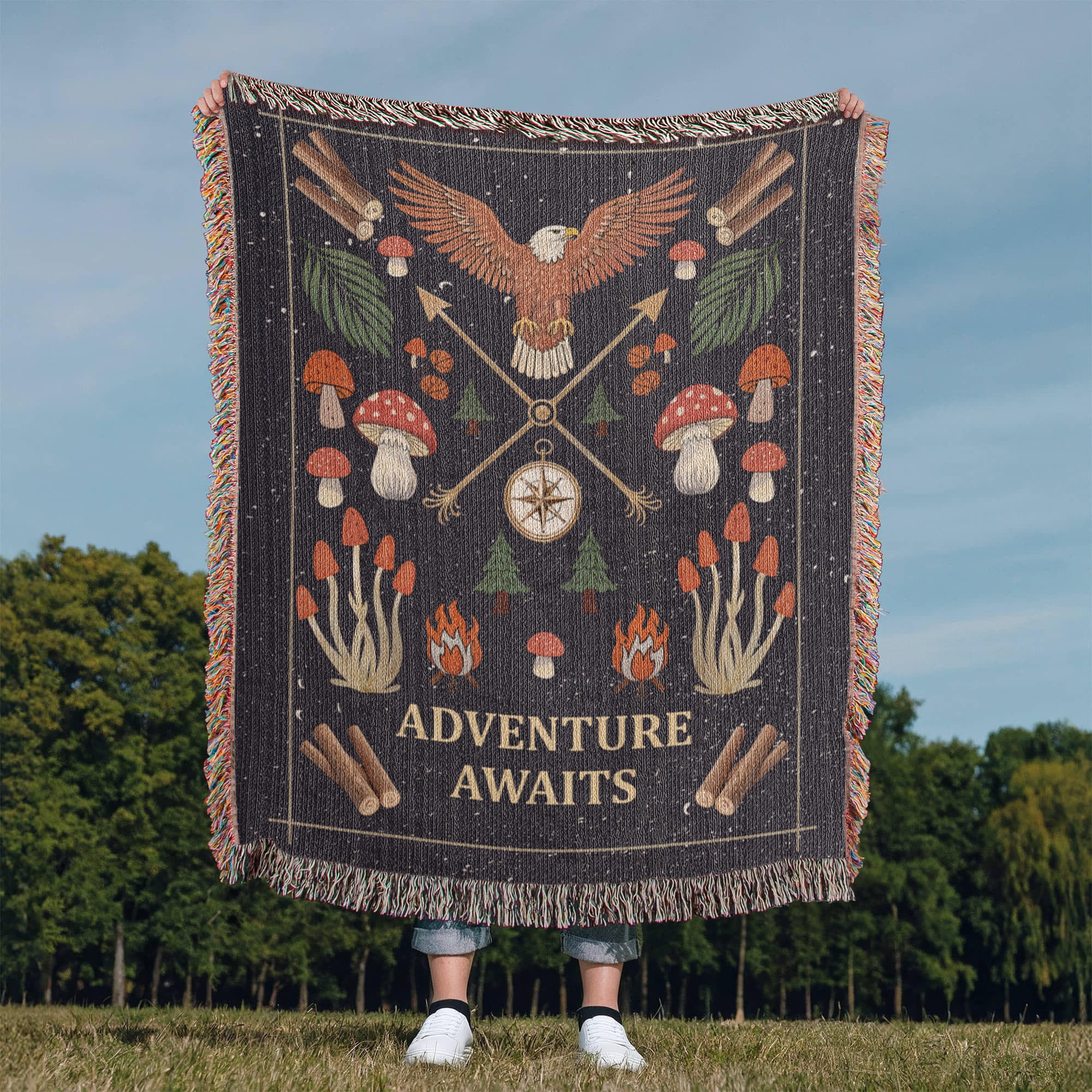 Adventure Awaits - Woven Blanket - Teedubb Xsclusive
