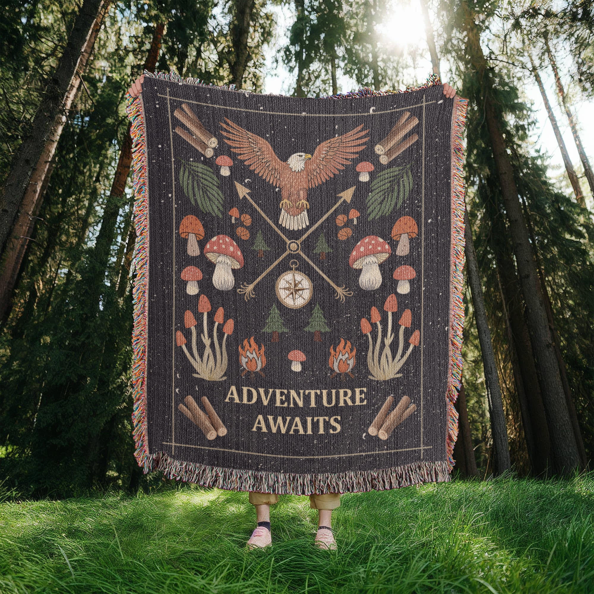 Adventure Awaits - Woven Blanket - Teedubb Xsclusive
