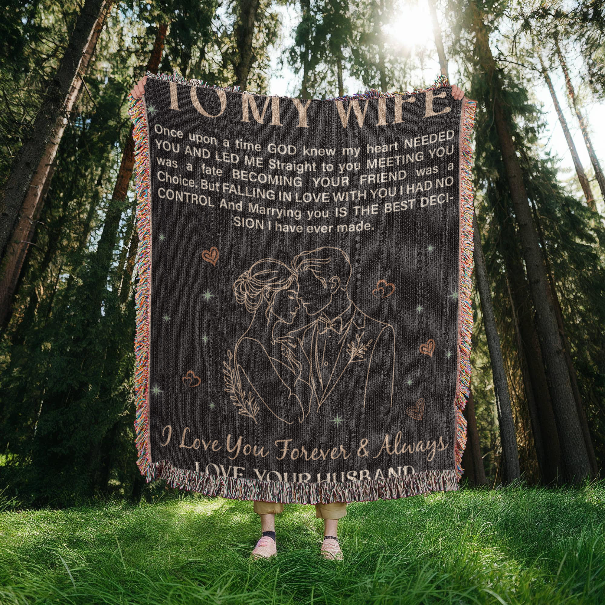 To My Wife - Heirloom Blanket - Teedubb Xsclusive