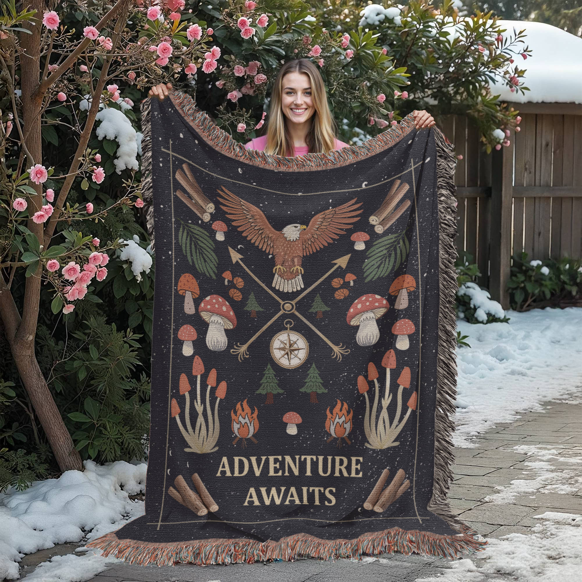 Adventure Awaits - Woven Blanket - Teedubb Xsclusive