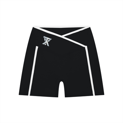 Women’s High Rise Color Block Yoga Shorts ODMPOD
