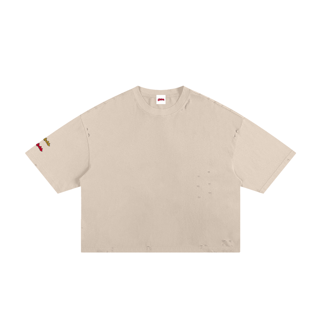 Classic Frayed Boxy Tee ODMPOD