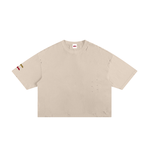 Classic Frayed Boxy Tee ODMPOD