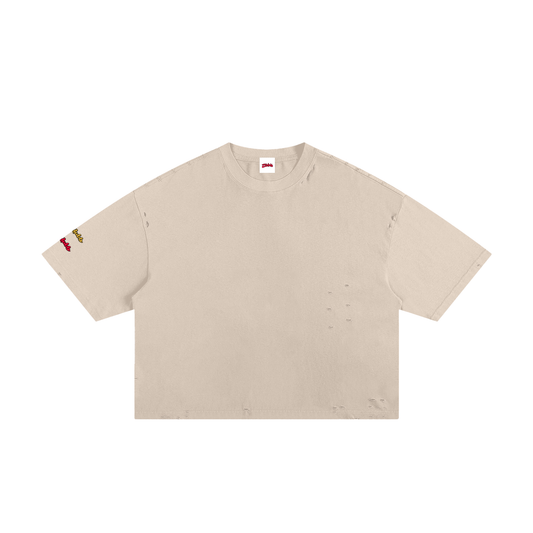 Classic Frayed Boxy Tee ODMPOD