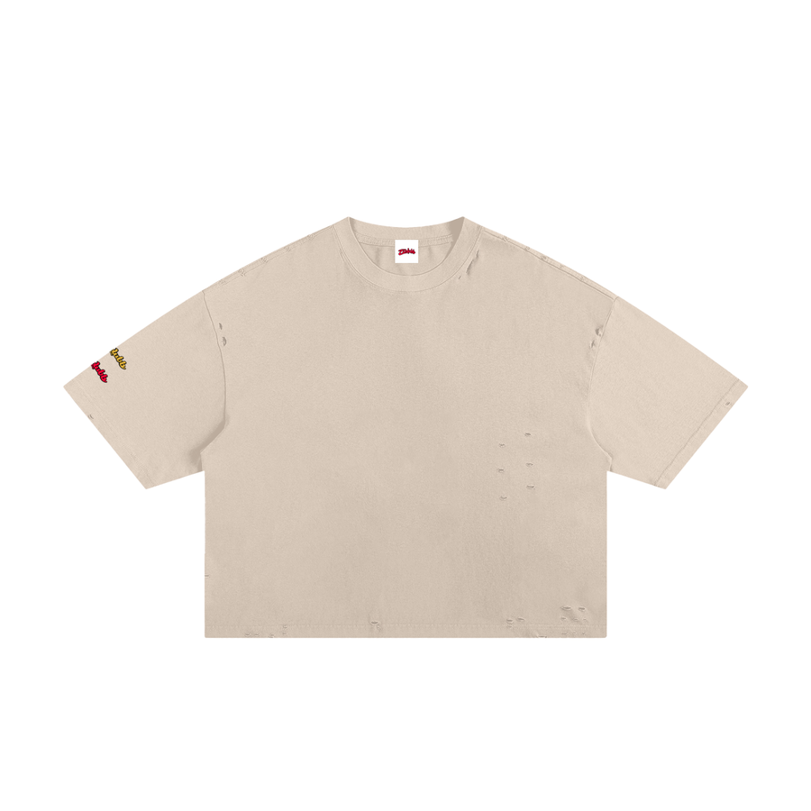 Classic Frayed Boxy Tee ODMPOD