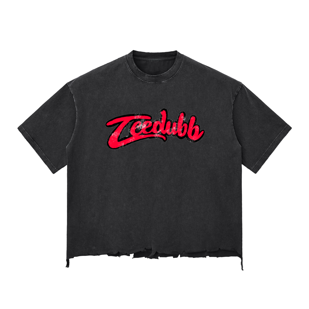 Teedubb Snow Wash Raw-Hem Boxy Tee - Teedubb Xsclusive