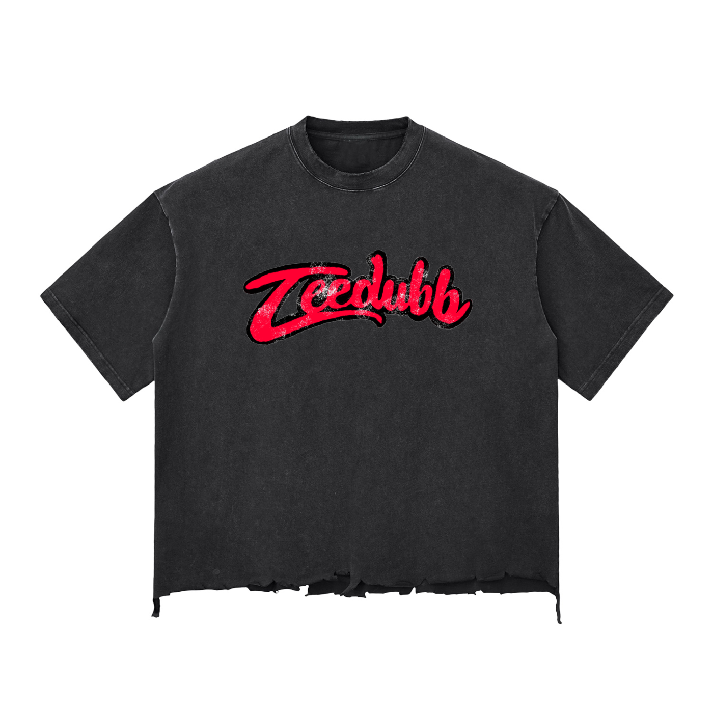 Teedubb Snow Wash Raw-Hem Boxy Tee - Teedubb Xsclusive