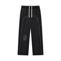 "Leave a Mark" Contrast-Stitched Fleece Sweatpants ODMPOD