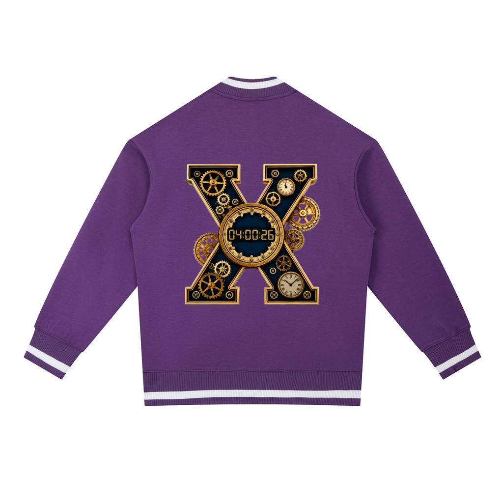 " TX" Contrast Piping Zip Bomber Jacket ODMPOD